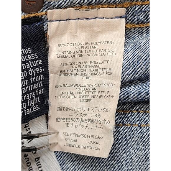 Madewell 10” High Riser Skinny Skinny Jeans Size 25 Blue Raw Hem Button Fly - Picture 8 of 15